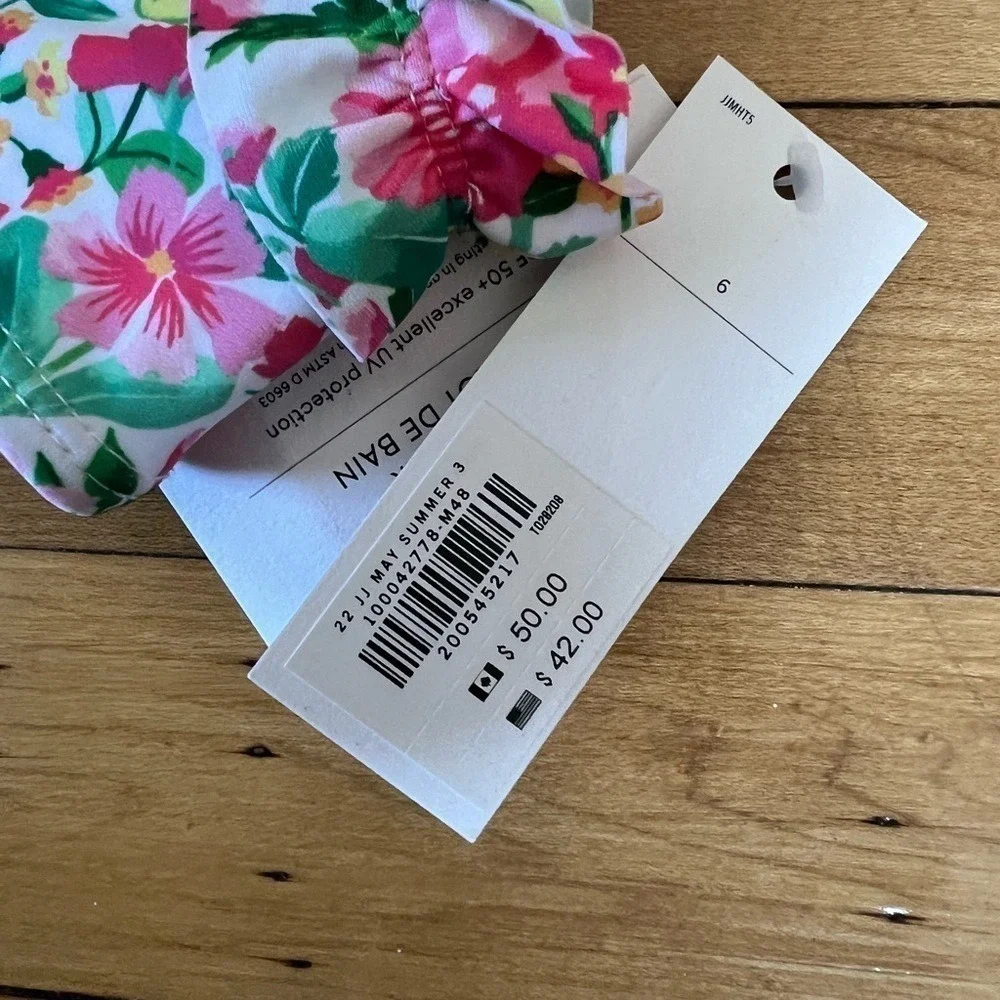 NWT‎ Janie and Jack ruffle floral print swimsuit top